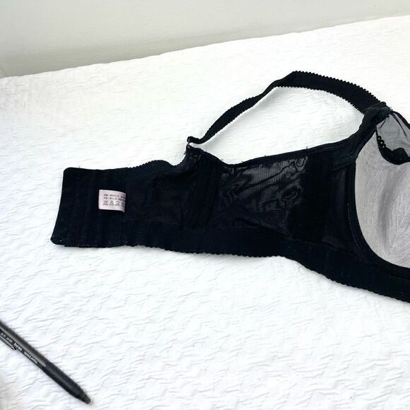 BUY 1 GET 1 FREE 38c lace black wide back smoothing comfortable bra full coverag - Picture 7 of 11